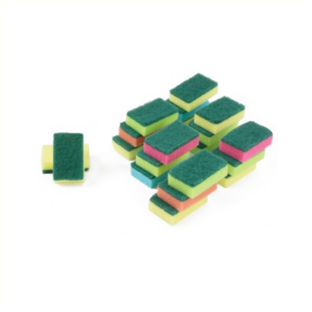 Esponja para fregar colores surtidos, 20 piezas