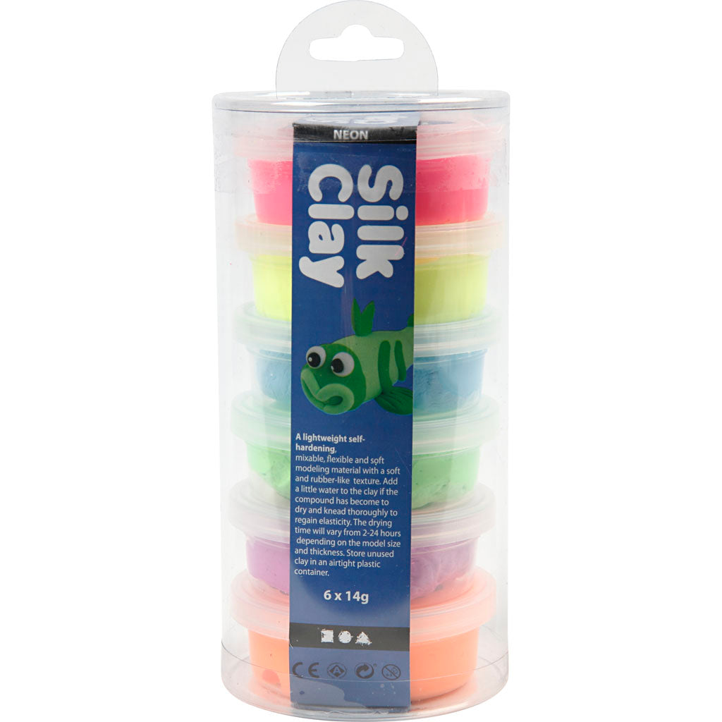 Arcilla de seda https: www.cchobby.nl seda-clayr-neon-colors-6x14-gr-1-doos