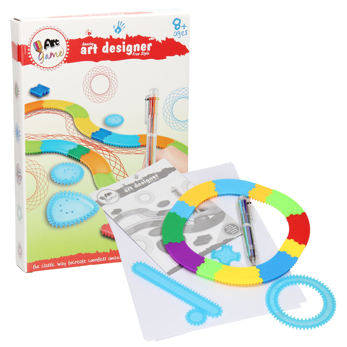 Conjunto de caracteres en espiral