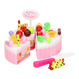 Juego de pastel de cumpleaños.