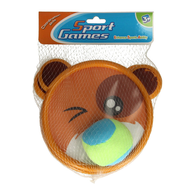 Juego de atrapar y lanzar oso con velcro