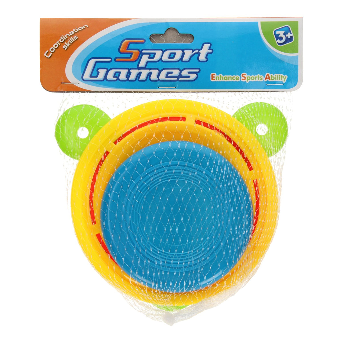 Juego de frisbee Lobbes, 4 piezas.