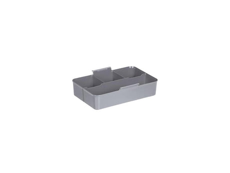 Sunware q-line caja de almacenamiento 6l con inserto - 30x20x14,5 cm - transparente -
