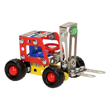 Juego de construcción metálico - carretilla elevadora, 88 uds.