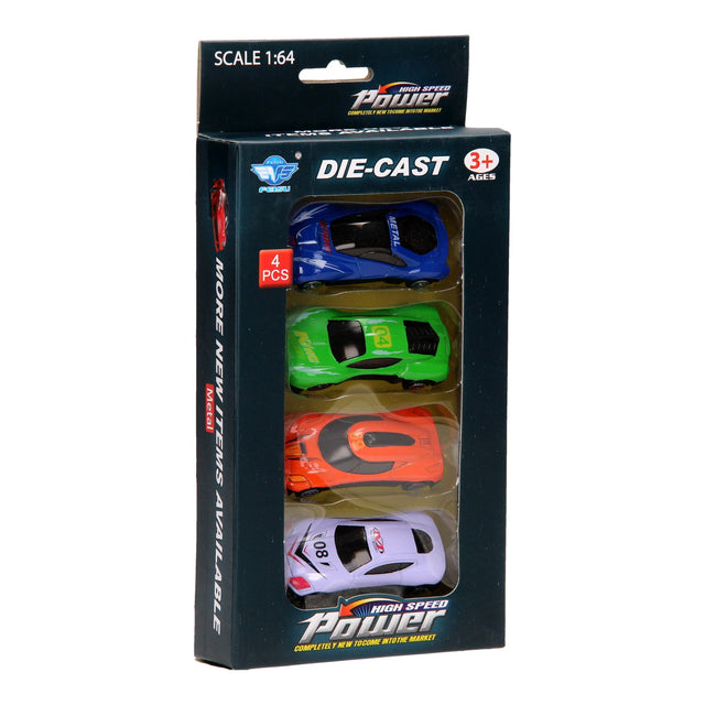 Lobbes juego de coches de lujo de metal, 4 piezas.