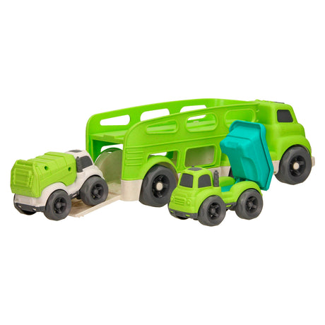 Reciclaje de transportador de coches - verde