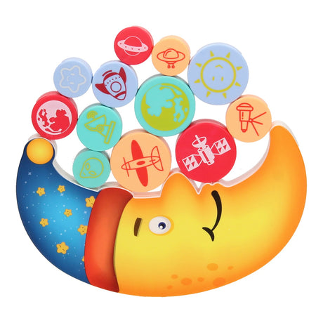 Juego de equilibrio de pila luna