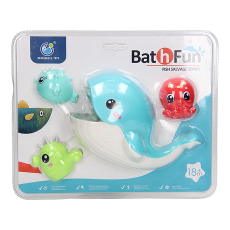 Juego de baño Mordedura de ballena, 4 piezas.