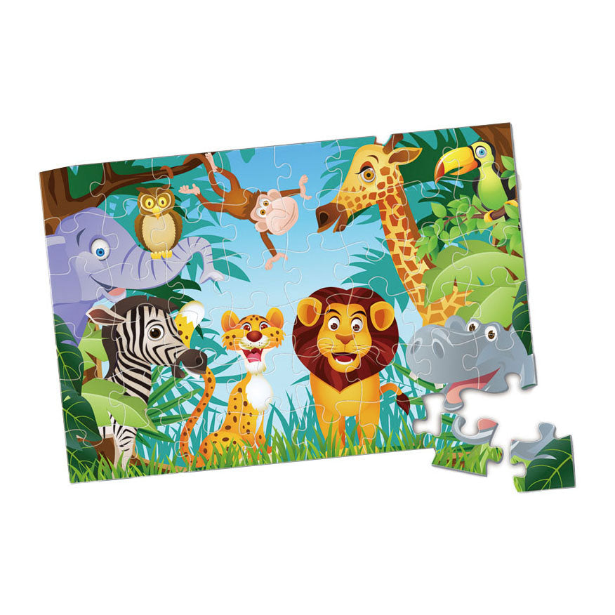 Safari de rompecabezas para niños. 48 piezas.