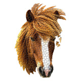 Puzzle con forma de caballo, 320 piezas.