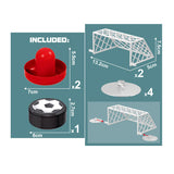 Juego de futbolín de aire.