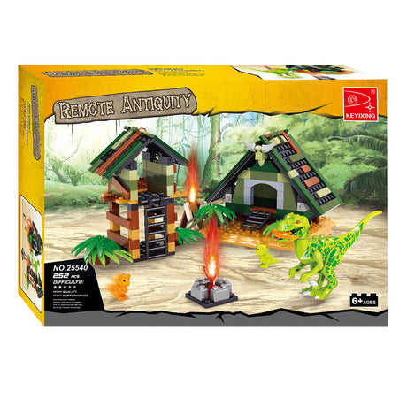 Set de construcción recinto para dinosaurios - 252 piezas.
