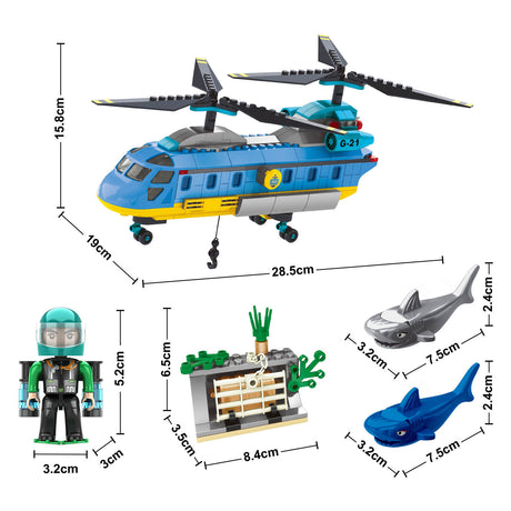Juego de construcción misión polar misión submarina - 344 uds.