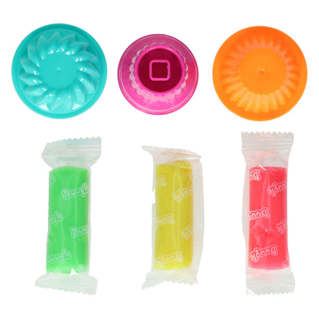 Juego de arcilla para hacer helado - 3 colores de arcilla - 6 piezas.