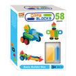Juguetes Lobbes, p. ej., juego de cerdas de bloques de construcción Lobbes: juguetes de construcción coloridos de 58 piezas.