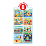 Juego de tornillos 8 placas azules, 123 uds.