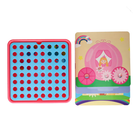 Lobbes Toys BV Gear Set juguetes educativos rosa 20 piezas colorido creativo.