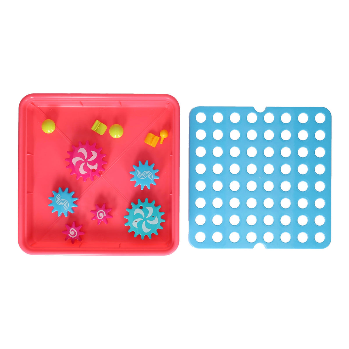 Lobbes Toys BV Gear Set juguetes educativos rosa 20 piezas colorido creativo.