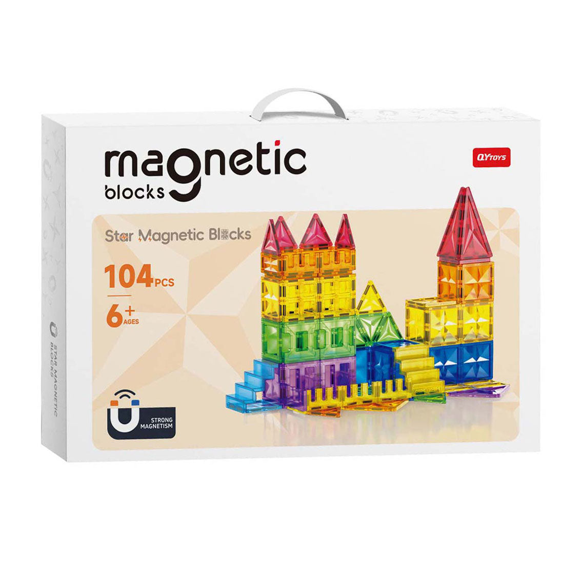 Juego de construcción magnético - 104 piezas.
