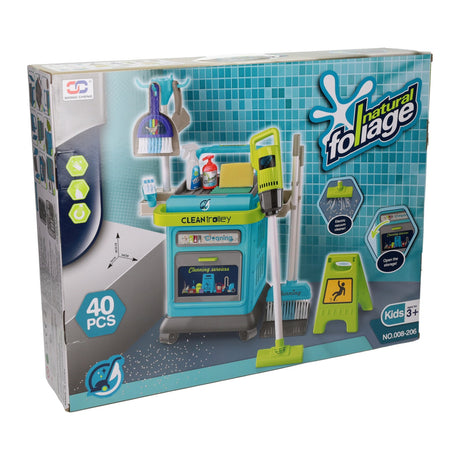 Juego completo de carro de limpieza - 40 uds.