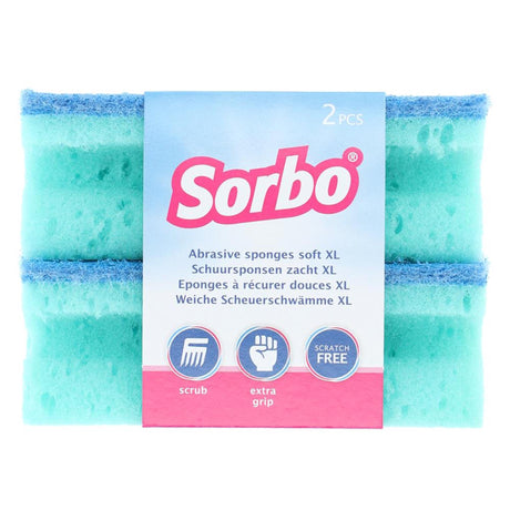 Sorbo estropajos soft xl antiarañazos 11,5x6x4cm juego de 2 piezas