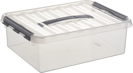 Sunware q-line caja de almacenamiento 10 litros transparente 40x30x11cm