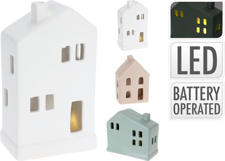 Cosydecor casita con LED 13cm 3 surtidos