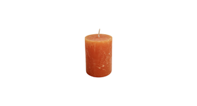 Kaars rustiek 80 60mm saffron