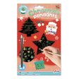 Grafix Navidad 9 colgantes arcoíris scratch art 8,5 cm