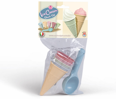 Moldes de arena para helado Androni con pala, 6 piezas.