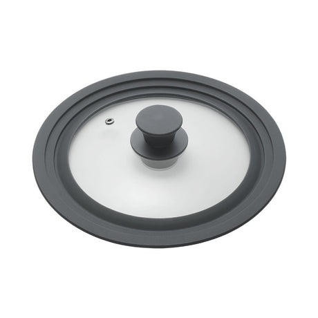 Tapa de cacerola Metaltex 20-24 cm vidrio silicona negra