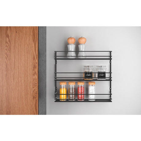 Metaltex Pepito Herb Rack 3 pisos 36x32x8 cm negro