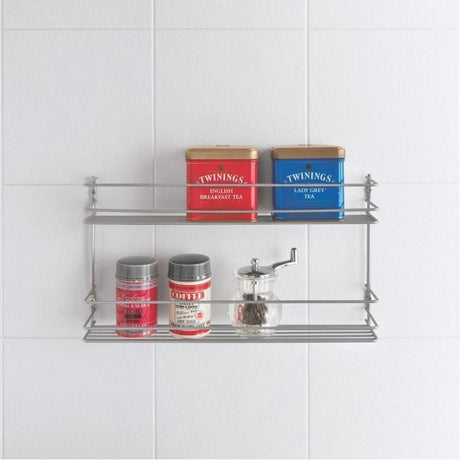 Metaltex ahorra espacio smart kitchen especiero pepito 2 niveles 36x8x19 cm plateado