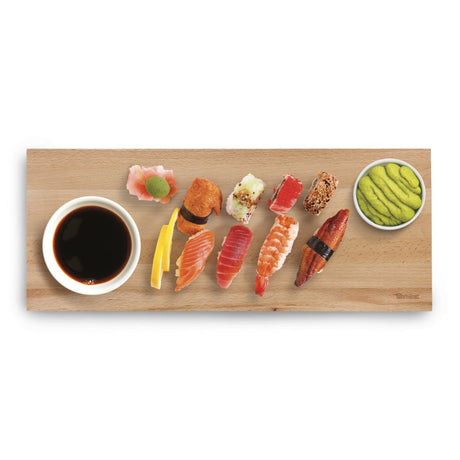 Tablón de madera de haya Metaltex 50x20x3 cm