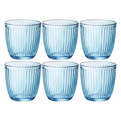 Otras marcas Vasos de agua Bormioli Rocco 290 ml 6 piezas cristal transparente azul