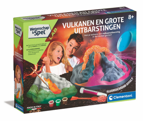 ¡Juego de ciencia Clementoni, volcanes y grandes erupciones! - 8+ años - 56052
