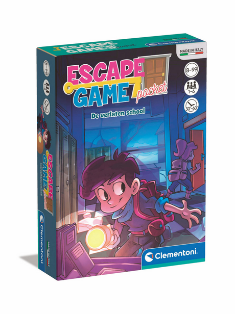 Juego de escape de bolsillo Clementoni: la escuela abandonada