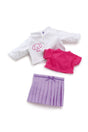 Ropa Trudi 30 cm. conjunto de falda morada