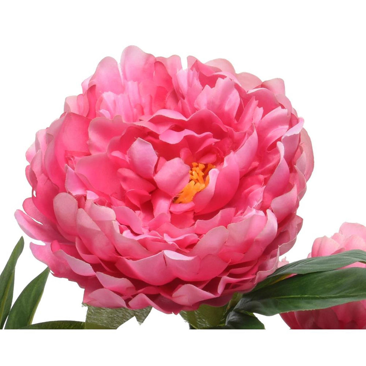 Decoris planta artificial peonía en maceta poliéster 41x47x57cm fucsia