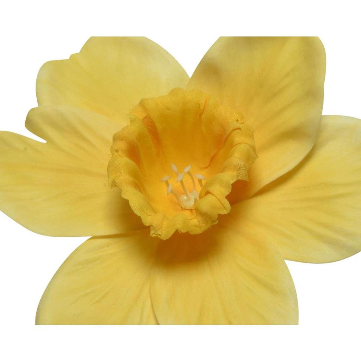 Decoris flor artificial narciso poliéster 11x11x39cm amarillo blanco 2 surtidos