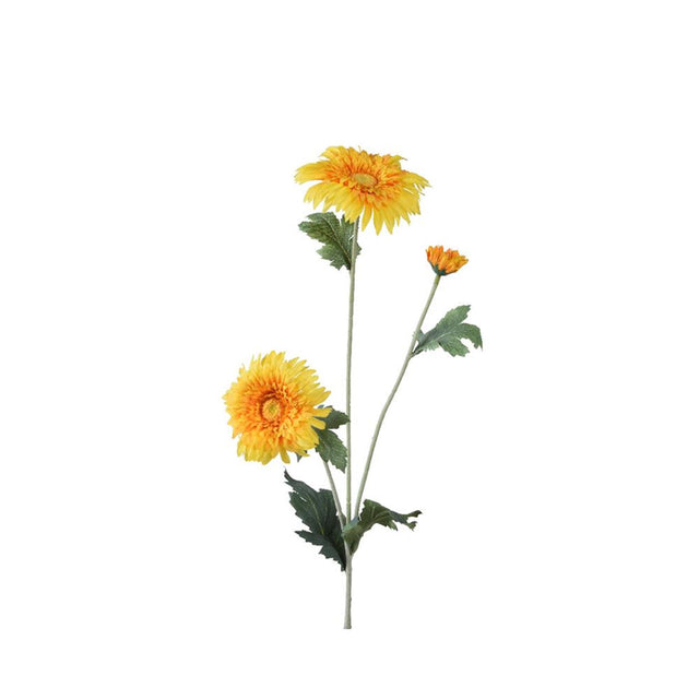 Decoris flor artificial margarita h68cm amarillo