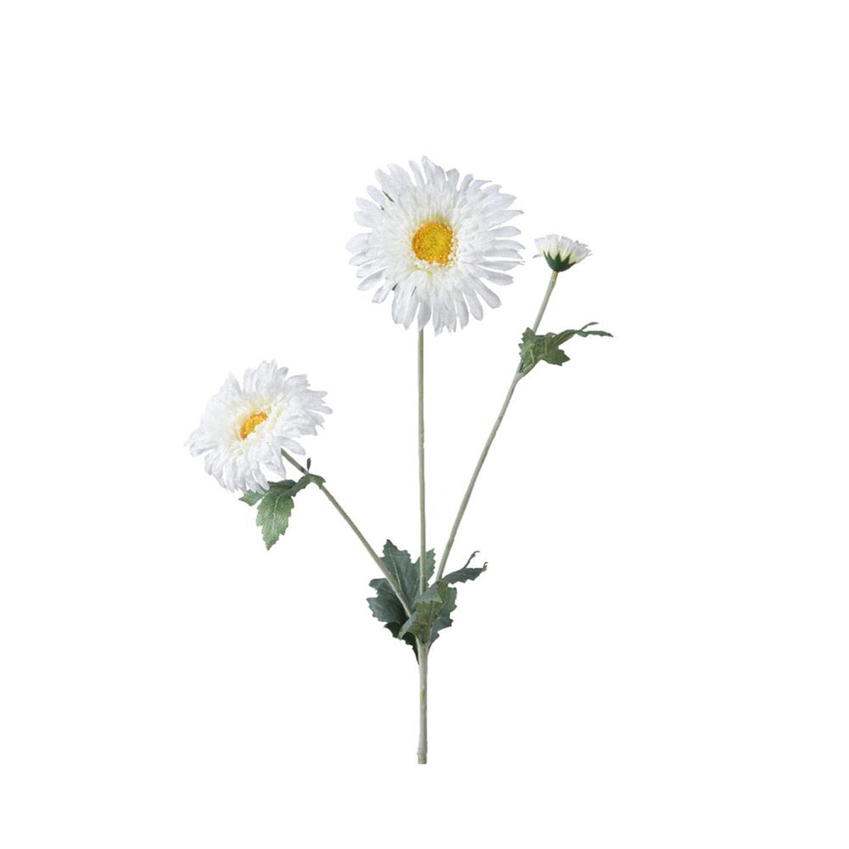 Decoris flor artificial margarita3 flores 5x5x68cm blanco