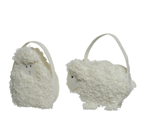 Bolso cesta Decoris osito oveja l7,5-w28-h28cm