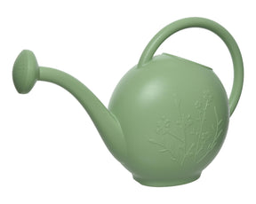Regadera de plástico Decoris con estampado de flores l52-w21-h38cm 9 litros verde claro
