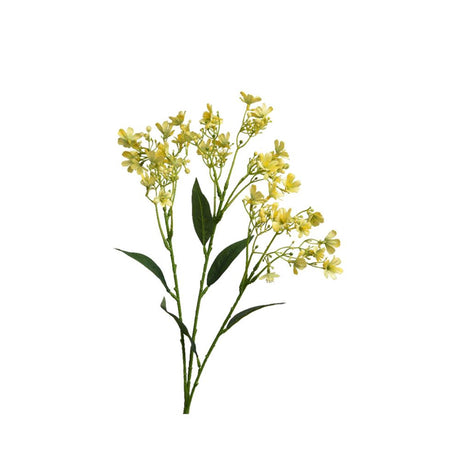 Decoris flor artificial jazmín poliéster 22x7x72cm amarillo