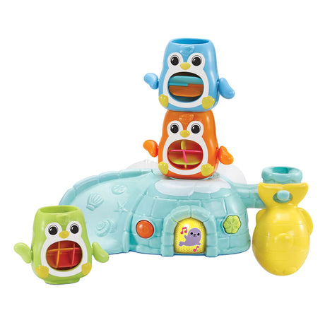 Pila de pingüinos salpicados de Vtech