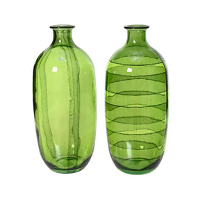 Jarrón Decoris vidrio reciclado ø13cmh31cm verde