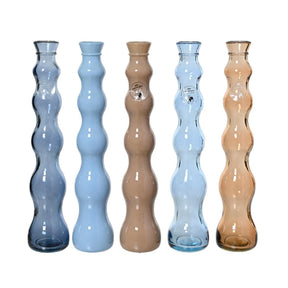 Jarrón Decoris botella de vidrio reciclado h32cm