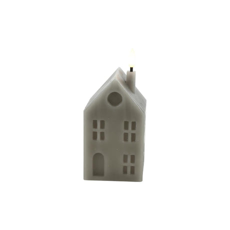 Countryfield Lyon casa de velas LED m gris 6,5x7,5x16cm
