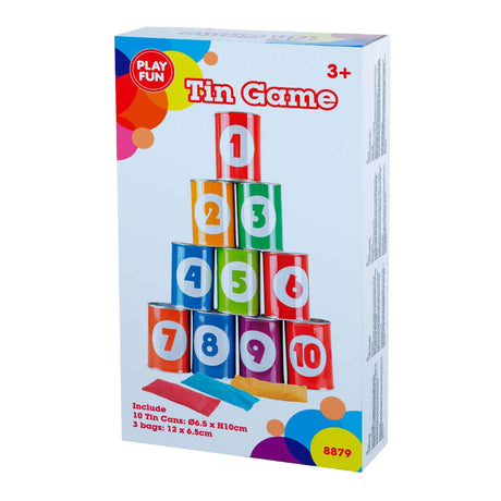 Playfun lanza latas con sacos de arena